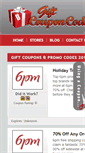 Mobile Screenshot of giftcouponcodes.com
